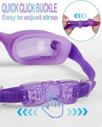Aegend Swim Goggles for Kids Youth 3-14 Anti-Fog Anti-UV Comfort Fit Goggles for Swimming