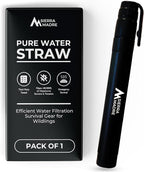 Sierra Madre Portable Water Filter Straw – 264 Gallon Water Filtration for Backpacking, Camping, Hiking, Travel - Ideal for Outdoor Emergency Hydration & Supplies - Portable & Lightweight (Pack 1)