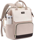 LOVEVOOK Laptop Backpack for Women with Giant Tumbler Holder Pocket, 15.6 inch Travel Work Bag Purse for Nurse Teacher, Waterproof Casual Daypack for College Business