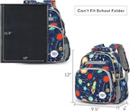 mibasies Toddler Backpack for Boys 2-4: Cute Kids Backpacks Boys - Preschool Kindergarten Backpack - Galaxy LightGray