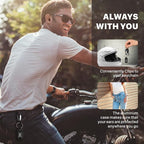 Motorcycle Ear Plugs for Wind Noise Reduction, 2 Pairs Reusable Motorcycle Accessories - Moto Earplugs, Soft Comfortable Hearing Protection for Motorbike, Touring, Racing, Riding - 25dB, Biker Gifts