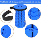 Fishboy Upgraded Collapsible Stool, 400lbs Max Weight, Lightweight But Sturdy, Portable Retractable Folding Telescoping Foldable Camping Stool for Adults Outdoor Fishing Hiking BBQ