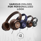 ARTIX Over Ear Headphones Wired with Microphone and Volume Control, Foldable Noise Isolating Headset with Deep Bass for School, Laptop, Computer, Chromebook, Tablet, Travel (3.5mm Jack)