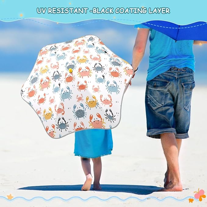 ALAZA Kids Umbrella Stick Umbrellas Cute Umbrella for Boys Girls Toddler UV/Sun Rain Windproof