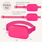Fanny Pack Crossbody Bag for Women and Men, Belt Bag for Hiking Bum Bag with Adjustable Strap,Casual Cell Phone Pouch?Waist pack for Running Workout Sports Travel Magenta