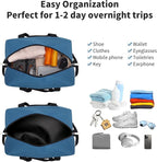 Apenze Small Gym Bag 14 inch lightweight Carry On Mini Duffel Bag for Travel Sport - Blue