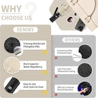 Seniny Windproof Travel Umbrella, Automatic Umbrellas for Rain, Portable & Compact Umbrellas for Backpack, Strong UV for Protection, Folding Small Sun Umbrella for Car, Walking