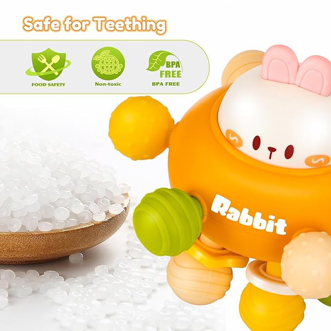 Baby Montessori Sensory Toys for 0-6 6-12 Months, Baby Teether Teething Toys for Babies 0 3 6 9 12 18 Months, Newborn Infant Learning Developmental Toys Gifts for 1 2 Year Old Boys Girls