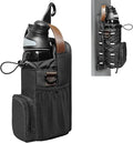 Magnetic Gym Bag for Men and Women, Magnetic Water Bottle Holder for Gym, Small Gym Bag, Gym Gifts for Women and Men (Black-brown, <40 OZ)