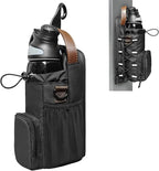 Magnetic Gym Bag for Men and Women, Magnetic Water Bottle Holder for Gym, Small Gym Bag, Gym Gifts for Women and Men (Black-brown, <40 OZ)