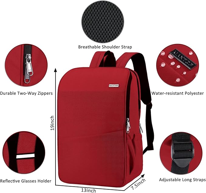 MAXTOP Deep Storage Laptop Backpack Business Anti-theft Backpacks[Water Resistant] College School Computer Bookbag Fits 17 Inch Laptop