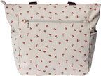 ESVAN Original Floral Tote Bag Large Shoulder Bag with Multi Pockets for Gym Travel Beach Daily Bags