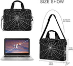 Goth Spider Web Laptop Case 15.6 inch Computer Bag Waterproof Laptop Briefcase Laptop Bag for Women & Men