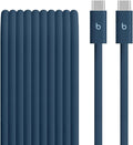 Beats 240W USB-C to USB-C Braided Cable, Fast Charging, Durable/Tangle Free, Compatible with Apple and Android Devices (3 m/10 ft) – Nitro Navy