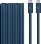 Beats 240W USB-C to USB-C Braided Cable, Fast Charging, Durable/Tangle Free, Compatible with Apple and Android Devices (3 m/10 ft) – Nitro Navy