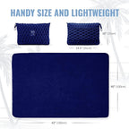 BOACAY Packable Travel Blanket for Airplane, Car - Compact Office Blanket - Portable Pillow for Adults, Kids with Case, Luggage Sleeve, Backpack Clip