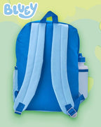 Fast Forward Bluey Kids Backpack and Lunch Box Set - 15" Bookbag Backpack for Boys & Girls with Detachable Lunch Bag Set, Bluey Blue And Friends