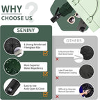 Seniny Windproof Travel Umbrella, Automatic Umbrellas for Rain, Portable & Compact Umbrellas for Backpack, Strong UV for Protection, Folding Small Sun Umbrella for Car, Walking