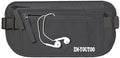 ZM-YOUTOO Money Belt for Travel - Hidden Travel Pouch Protect Your Credit and Money With RFID Blocking Passport Holder Waist Wallet (gray)