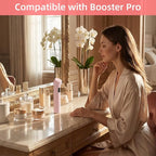 2Pcs Head Case for Age-R Booster Pro, Silicone Protective Head Cap Suitable for Age-R Booster Pro Beauty Device Accessory (Pink)