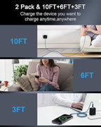 Haoano iPhone 17e 17 Pro Max Charger Cable Fast Charging, Android Charging Cable for iPhone 17Pro/17 Air/16e/16Pro/16 Pro Max/15 Pro Max, C to C Cord Auto Car Charger Galaxy S25 Ultra S26 S26+ 6 FT