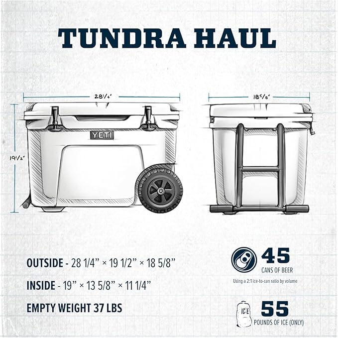 YETI Tundra Haul Portable Wheeled Cooler