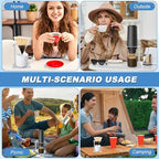 Pour Over Coffee Dripper Stand, Portable Espresso Machine Stand Foldable Aluminum Coffee Dripper Station for Coffice Home Camping
