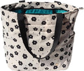 ESVAN Original Floral Tote Bag Large Shoulder Bag with Multi Pockets for Gym Travel Beach Daily Bags