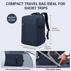 Kono Airline Approved Suitcase Set 3 Piece Luggage Set Lightweight Carry On Travel Luggage, TSA Lock Spinner Wheels Hardshell (Navy/Brown, (BP/20))