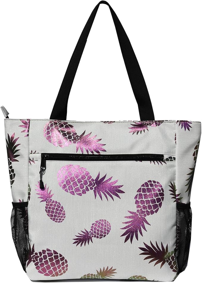 Original Floral Water Resistant Large Tote Bag Shoulder Bag for Gym Beach Travel Daily Bags Upgraded