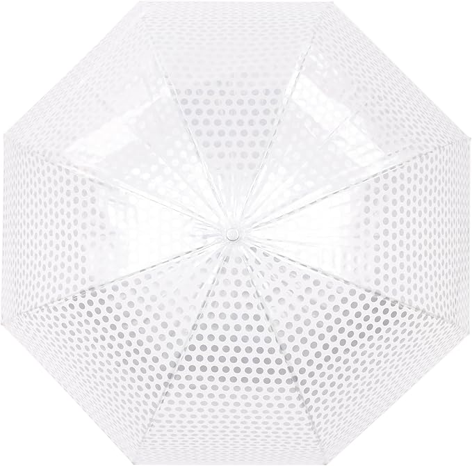 Capelli New York Adult Umbrella, Clear Umbrella for Rainy Days, Travel Essentials, Must-Have College Dorm Essentials