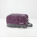 Gonex Travel Toiletry Bag Nylon, Toiletries Kit Shaving Bag Toiletry Organizer Burgundy