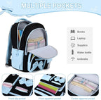 DIGOBAY Backpack for Girls, 3PCS Girls Backpack for School with Lunch Bag Pencil Case, Cute Kids Teens Bookbag for Kindergarten Elementary Preschool Middle School