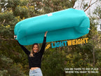 WEKAPO Inflatable Couch Air Lounger Chair - Camping & Beach Accessories, Portable Blow up Sofa for Hiking, Lawn, Indoor/Outdoor Movies & Music Festivals. Lightweight and Easy to Set Up Air Hammock