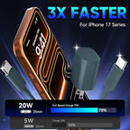 Phone 17 16 15 Pro Charger Fast Charging, 20W USB C Fast Charger Block with 10FT Long Type C Chargers Fast Charging Cable Cord for Phone 17/17 Pro/17 Pro Max/Air/16 Pro Max/16 Pro/15Pro Max/Pro, S24