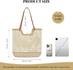 Crochet Beach Bag Summer Woven Tote Bag Crochet Purse for Women handbags Boho Shoulder Bags for Travel Vacation