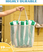 Beach Tote Bag for Women – Waterproof Mesh Tote Bag, Large Capacity Sandproof Beach Bags for Travel