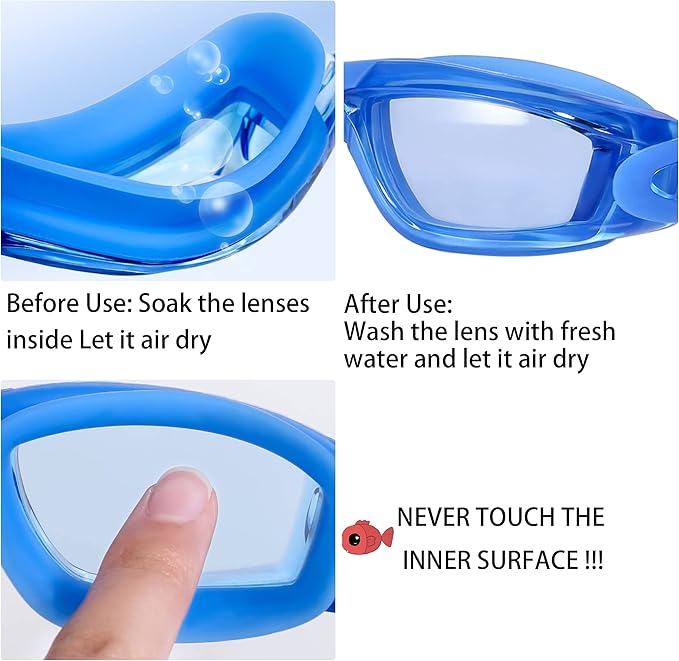 EWPJDK Swim Goggles - 2 Pack Swimming Goggles Anti Fog No Leaking For Adult Women Men