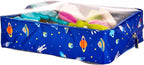 Remobia Hicol TSA Approved 5-Piece Diaper Bag Organizer Pouch Set Clear Waterproof TPU Kids Toiletry Storage Set Travel Packing Clutch Cube Bags for Baby Nursing(Astronaut)
