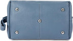 KomalC Premium Buffalo Leather Toiletry Bag for Men & Women With Water resistant Lining, Grooming Travel Pouch, Unisex Wash Bag for Toiletries, Gifts for Men and Women