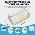 Shoe Washing Machine Bag: Shoe Washing Bag Keeps Clean - Reusable Laundry Shoe Bag for Sneaker Tennis Shoes Unstain Cleaner Kit(Cream 2 Pcs)