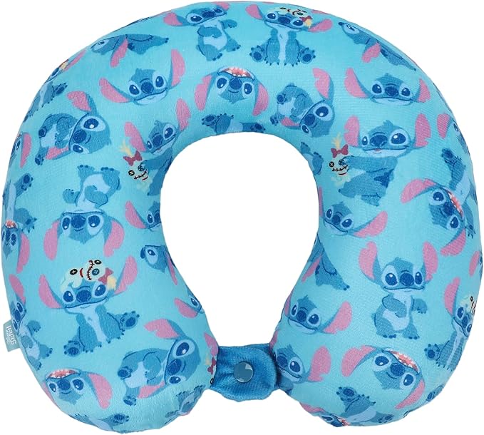 Bioworld Lilo & Stitch Kids' 3-Piece Travel Set With Luggage, Backpack, and Neck Pillow