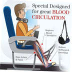 Portable Airplane Foot Hammock Comfort Footrest for Travel Office and Home Use Lightweight Hanging Foot Cushion