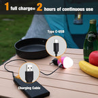 EverBrite Rechargeable Camping Light, Portable Tent Lantern,3 Lighting Modes, Hanging Tent Light Bulbs with Clip Hook for Hiking, Fishing, Backpacking, Emergency and More-Pink