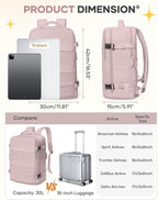 coofay Travel Backpack For Women Men Airline Approved Carry On Backpack Flight Approved Waterproof Sports Backpack Casual Daypack Small Hiking Backpacks