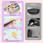 GAGAKU Toddler Backpack for Girls 2-4 years Kids Mini Backpacks Cartoon Breathable Comfortable Preschool Daypack for School Travel Lightwieght Bag - Pink