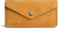 Hide & Drink, Full Grain Leather Large Female Wallet, Travel Organizer for Women, Vintage Money and Card Holder, Handmade, Old Tobacco