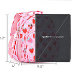 mibasies Toddler Backpack for Girls 2-4: Cute Kids Backpacks for Girls - Preschool Kindergarten Backpack - Assorted Strawberry Pink