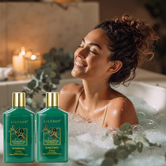 Gifts for Women & Men, Mother's Day Gift Basket for Women - 7 Pcs Bath and Body Gift Basket Set, Spa Gift Basket for Women | Perfect Christmas, Birthday, Fathers Day, Valentines Day Gifts