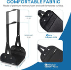 Airplane Foot Hammock Made with Premium Memory Foam, Portable Foot Rest with Comfortable No Clashing Base, Foot Sling Travel Essentials to Reduce Swelling and Soreness, Gifts for Travelers